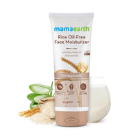 Mamaearth Rice Oil-Free Face Moisturizer for Oily Skin | With Rice Water & Niacinamide for Glass Skin | 24-Hour Hydration | Brightens Skin Tone | 80g