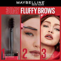 Maybelline New York Tattoo Brow 3 Day Styling Brow Gel - Warm Brown, Semi-permanent Tinted Eyebrow Gel, Water, smudge & Transfer-proof. Tattoo Brow 3 Day Styling Brow Gel Last Up To 3 Days | 6ml