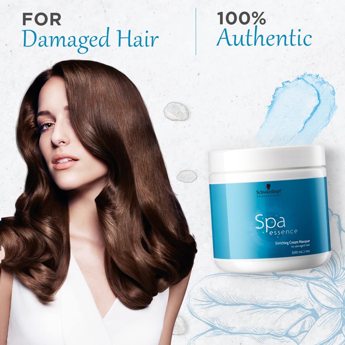 Schwarzkopf Professional Spa Essence Enriching Fresh Masque | For Damaged, Dull Hair | 500 Millilitre (Pack of 2)
