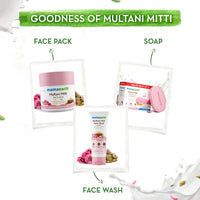 Mamaearth Multani Mitti Moisturizing Lotion Soap with Multani Mitti & Rose for Oil Control & Acne 125g (Pack of 4) | Benefits of Lotion in a Soap | Deeply Cleanses & Moisturizes | Grade 1 Acne Soap