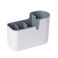 Basics Countertop & Wall Organization for Utensils, White & Grey