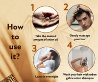 UrbanGabru Onion Oil | Made with Natural Ingredients for healthy hair and scalp (250 ml)