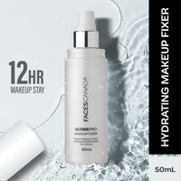 FACES CANADA Waterproof Fix & Finish Kit | Makeup Fixer (50ml) + Warm Natural All Day Hydra Matte Mini Foundation (18ml) | Makeup Kit For Women (Combo Pack of 2)