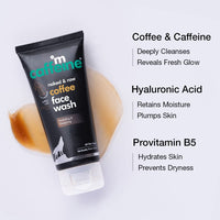 mCaffeine Face Wash Combo Pack With Scrub (75ml Each) | Pack of 2 Coffee Care Kit for Pollution Control & Tan Removal