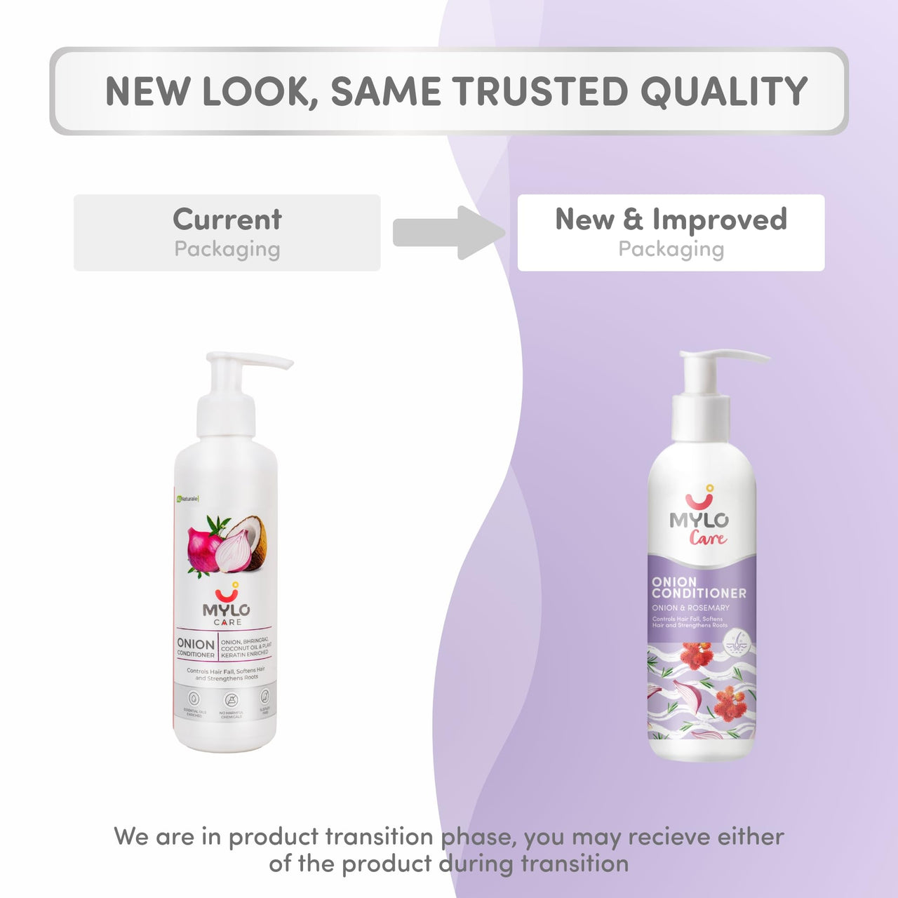 Mylo Care Anti Hair Fall Conditioner (200 ml) with the Goodness of Red Onion, Strengthens Hair and Stimulates Growth|All natural|No Sulphate & Silicones|No Parabens|No Mineral Oil