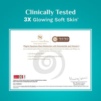 Pilgrim Squalane Niacinamide & Vitamin C Glow Moisturizer for face | Moisturizer for dry skin hydration | Face moisturizer with vitamin c for glowing skin | Non-greasy | For Women and Men I 50 gm