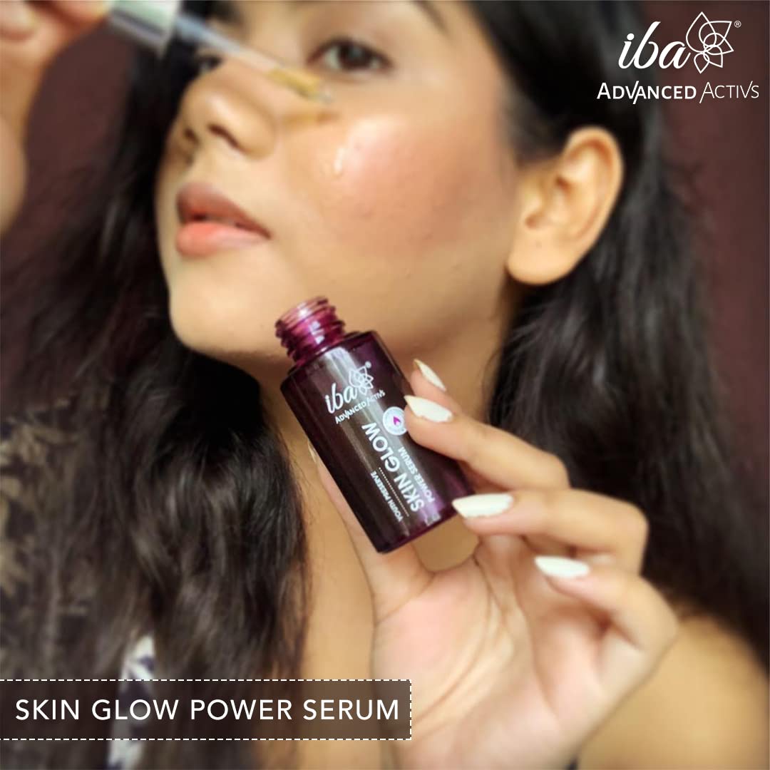 Iba Advanced Activs Vitamin C Face Wash + Skin Glow Power Serum Combo | No Sulfates & Parabens | For Glowing Skin | Halal Certified & Vegan