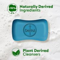 Dettol Icy Cool Bathing Soap Bar With 2x Menthol (600gm), 125gm + 20% Extra Free, Pack of 4