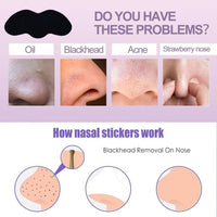 Luxenwell Deep Purifying Nose Strips for Women & Men | Enriched with Bamboo Charcoal | For Instant And Painless Blackheads And Whiteheads Removal (Pack of 20)