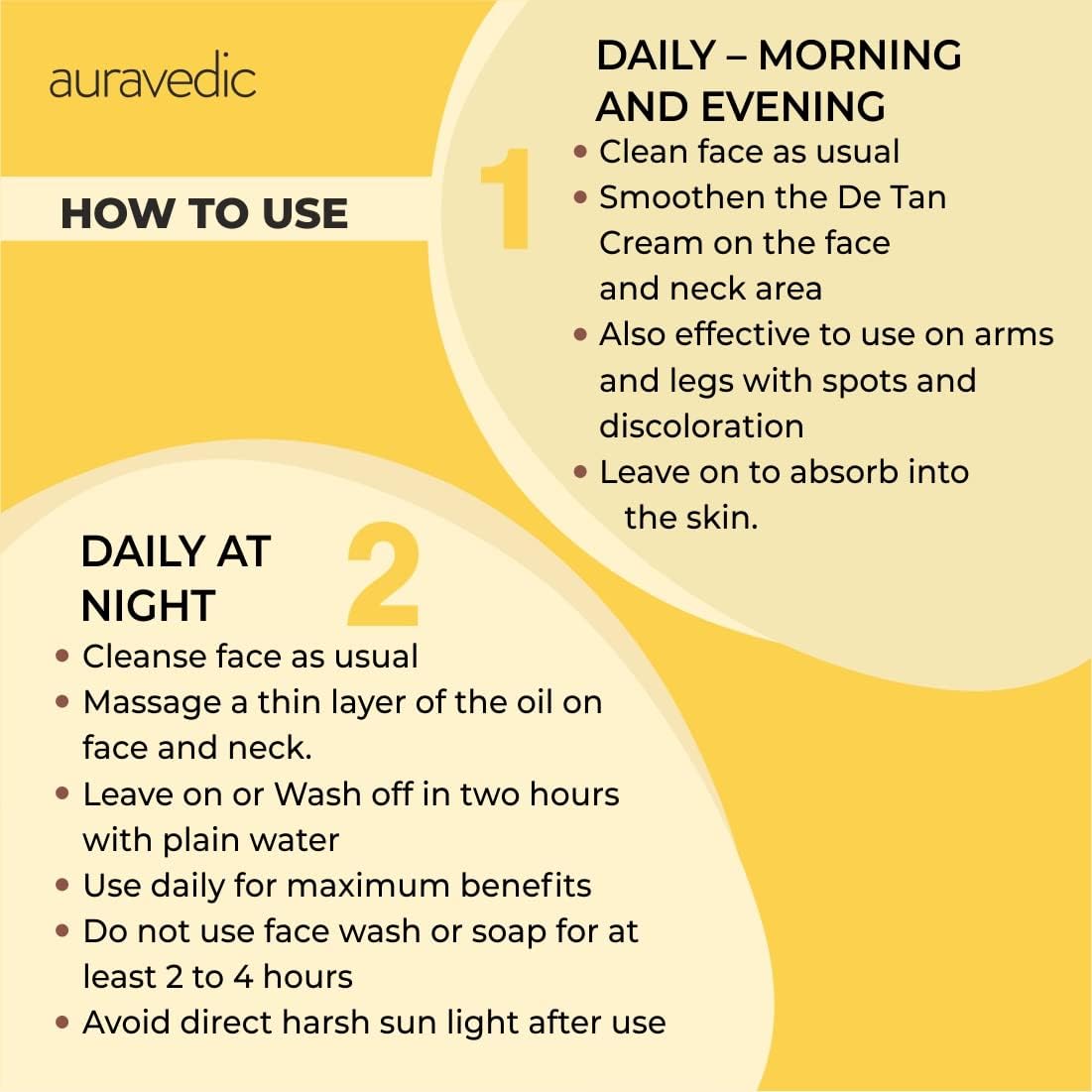 Auravedic Vitamin C Glow & De-Tan Combo, Face Oil (100ml) & De-Tan Cream (100gm) With Rosehip, Turmeric & Licorice,Brightening & Spotless Skin Care,Natural & Paraben-Free.