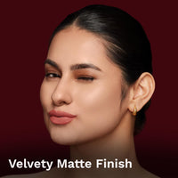 Pilgrim Matte Me Up Bullet Lipstick 4.2g | Creamy, Lightweight, Bold, Non Drying | SPF 30 | Enriched With Hyaluronic Acid & Spanish Squalane | Lipstick for dusky skin tone | Coral Envy-01