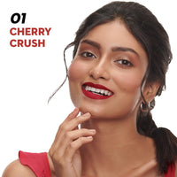 SUGAR Cosmetics LA LA Love Matte Liquid Lipstick | Lasts 18Hrs | Transferproof & Waterproof - 01 Cherry Crush