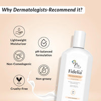 Fixderma Fidelia Daily Moisture Body Lotion | Moisturizer for Face & Body | Body Lotion for Winter | Body Lotion for Women & Men | Body Lotion for Dry Skin with Jojoba Oil & Oatmeal - 250Ml