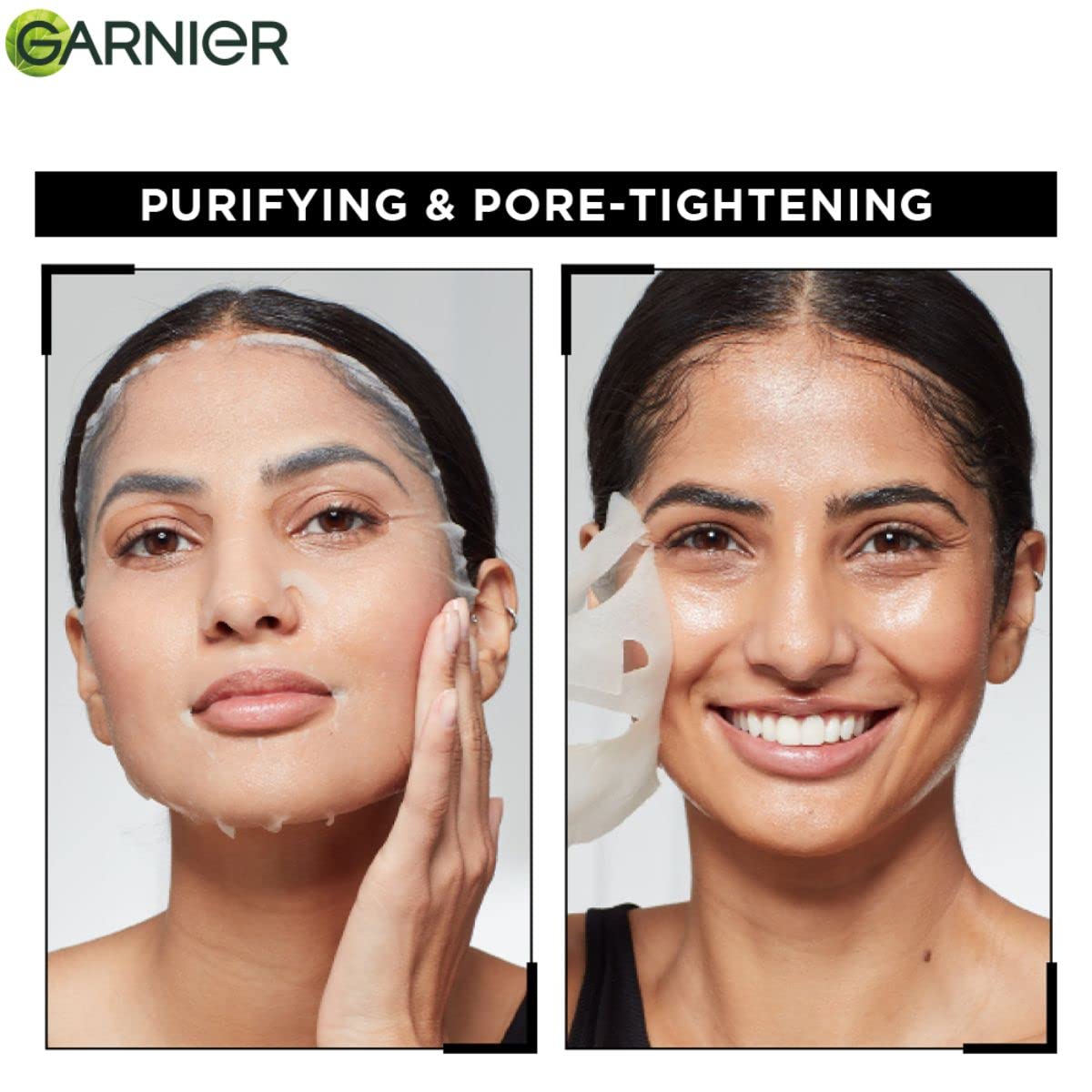 Garnier Skin Naturals, Face Mask, Hydrating & Detoxifying, Black Serum Mask Pure Charcoal, 1 pc, 28gg