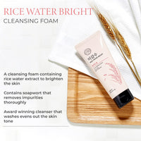 The Face Shop Double Cleanse Combo | Rice Water Bright Foaming Cleanser (150ml) + Rice Water Bright Light Cleansing Oil (150ml)