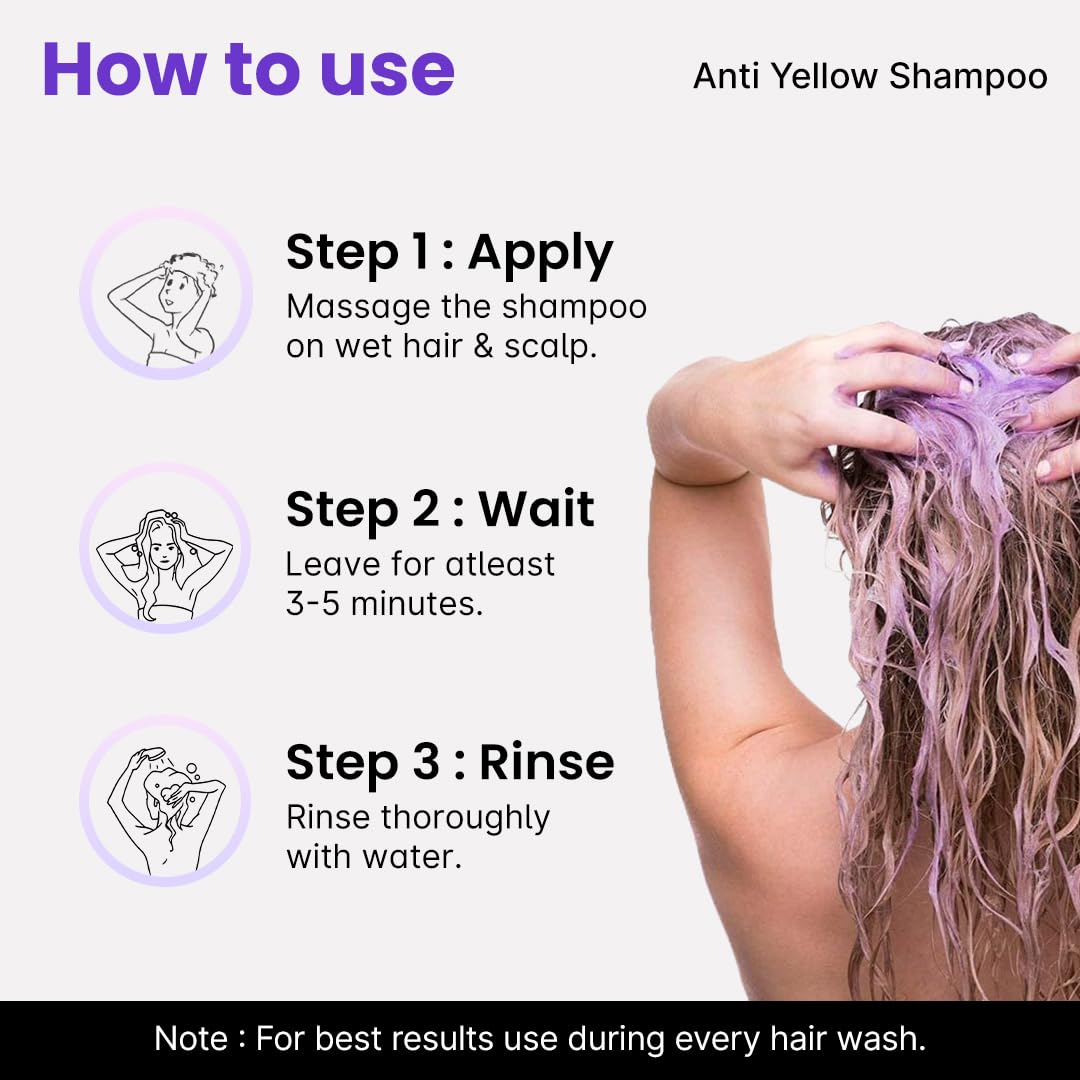 2.Oh! Italian Anti Yellow Shampoo | Purple Shampoo for Coloured, Highlighted, Blonde Hair | Neutralising Hair Toner for Bleached Hair | Blue Shampoo for Grey Hair | With Argan Oil for Dry Frizzy Hair