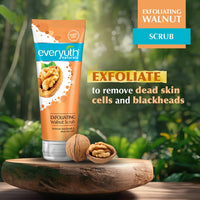 Everyuth Naturals Exfoliating Walnut Scrub Gentle Face Scrub|Paraben Free|With Walnut Shell Particles|Removes Blackhead&Dead Skin Cells|For Oily,Dry,Normal,Combination&Sensitive Skin-100Gm(Pack Of 2)