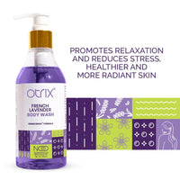 Otrix French Lavender Body Wash, 290ml – Calming Shower Gel with Natural Ingredients – Aromatherapy Formula for Relaxation and Hydration – Sulfate and Paraben Free
