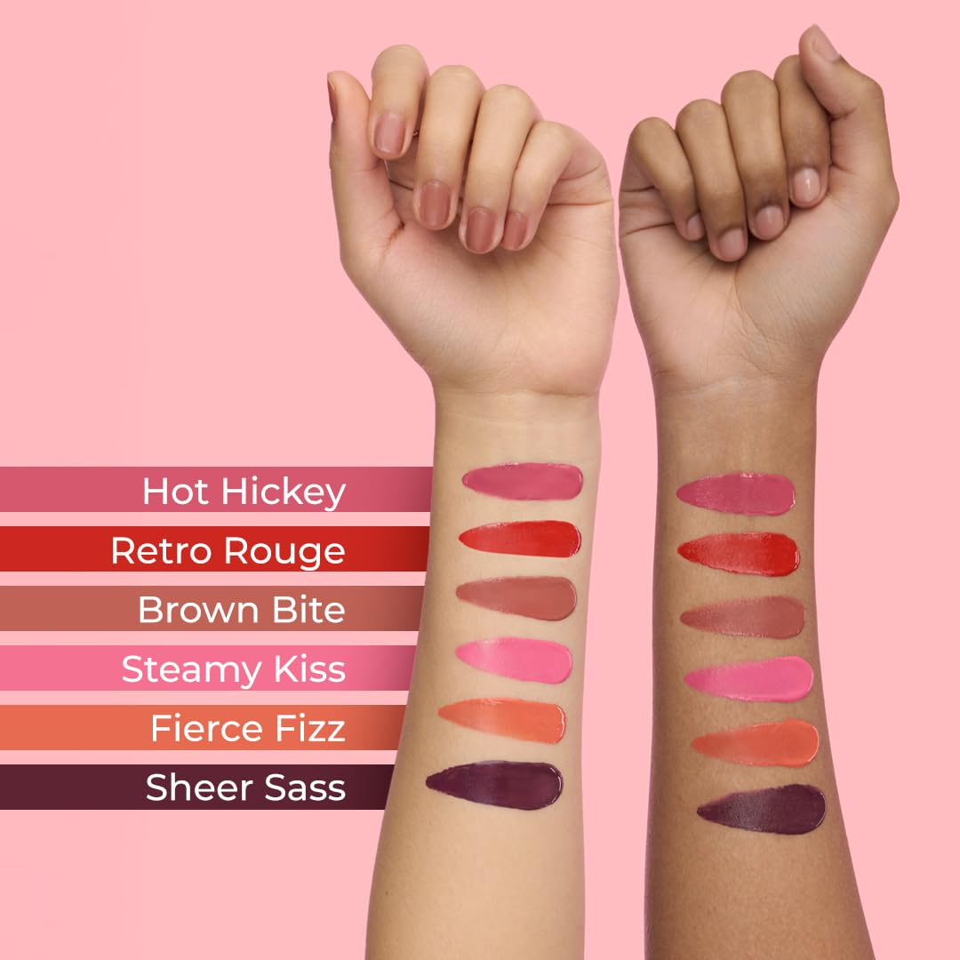 LoveChild Masaba Quench Tint, 3-in-1 Lip, Cheek & Eye Tint, Sheer Sass (Deep Purple) Hydrating, Multipurpose Makeup, Lightweight, Blendable Color with Niacinamide & Hyaluronic Acid, 12 g