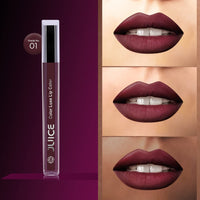 JUICE Matte Lipstick with Goodness of Bio Retinol, Moisturising lock technology, SPF 15 Waterproof & Long Lasting Chocolate Brown M01