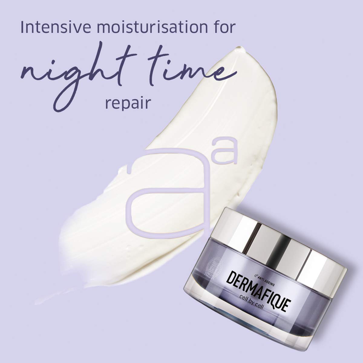 Dermafique Age Defying Nuit Cream – 50g, Boosts Cell Regeneration and Collagen Production with Vitamin E and Glycerine, Night Cream for Women Anti Ageing, Reduced Wrinkles in 4 Weeks*, Even Skin Tone in 2 Weeks* | Dermatologist Tested
