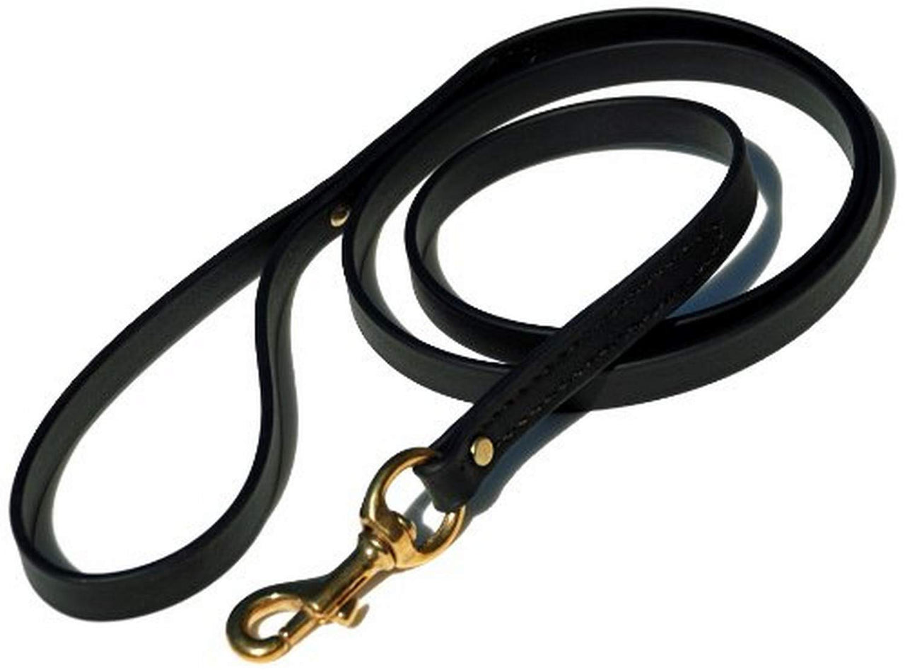 Biothane Leash, 5-Feet x 5/8-Inch, Black