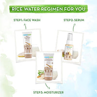 Mamaearth Rice Water Dewy Active Serum with 10% Niacinamide, Rice Water & Hyaluronic Acid - 50 ml For Glass Skin | Gives Dewy Finish |Brightens Skin|Suits All Skin Types
