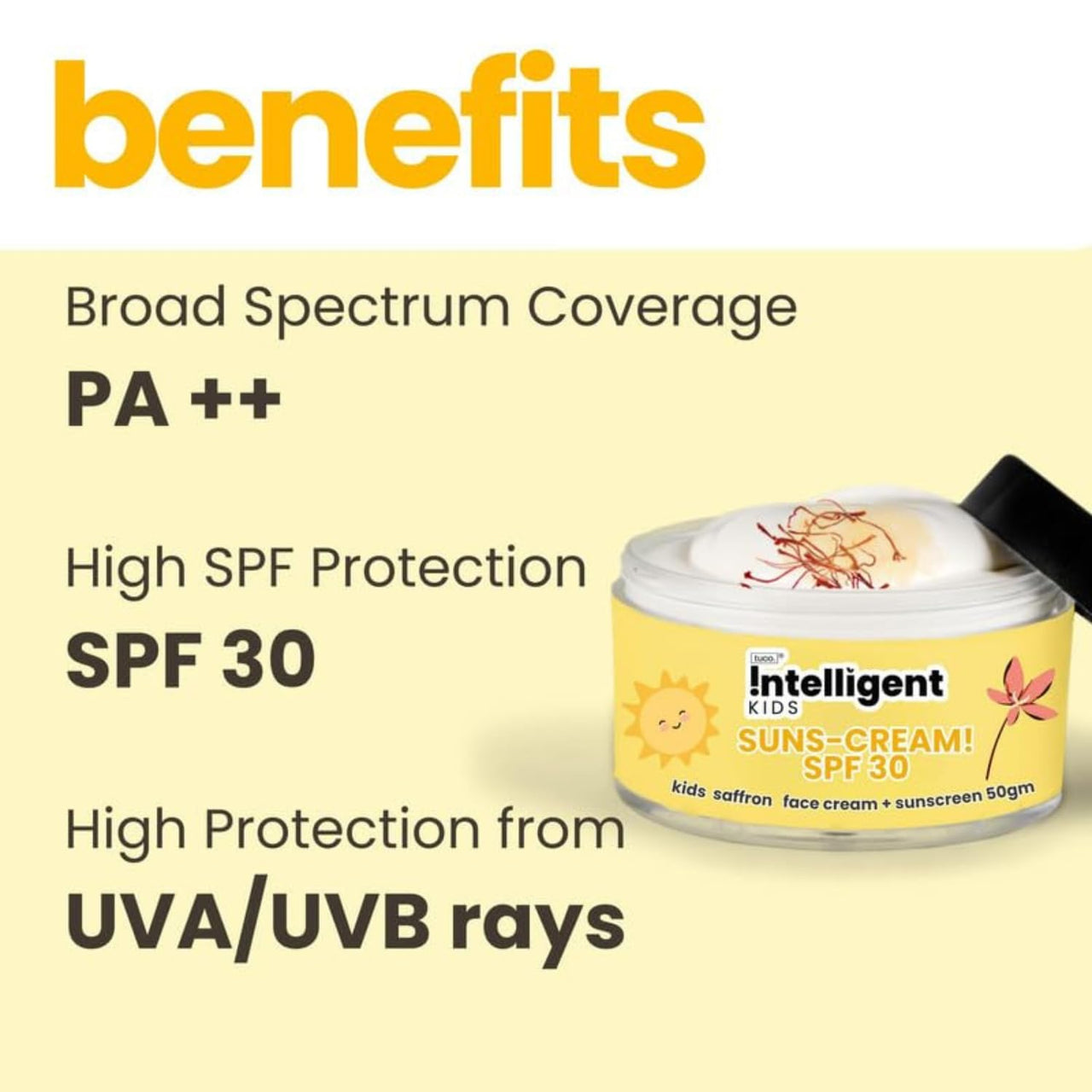 Tuco Kids Bright Face Kit - Face Wash (100ml) & Face Cream & Sunscreen (50g) for Ages 3+ Kids, Paraben & Sulphate Free - Combo Pack of 2