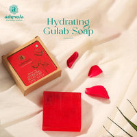 Ashpveda Hydrating Gulab Body Bar Handmade Bathing Soap for Skin Hydration & Nourishment with Rose & Coconut Oil (75g)