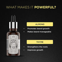 The Man Company Beard Booster Duo | Derma Roller + Beard Oil | Activates Hair Follicles | Accelerates Beard Growth, Fuller & Thicker Beard | Improves Patchy Beard