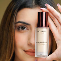 Charmacy Milano Matte Foundation 10 - 30 ml, With SPF 25 Sun Protection, Perfect Canvas for Your Make-Up Buildable Coverage, Instant Hydrating, Light Weight, Suitable for All Skin Types, Seamless Blend, Flawless Finish, No Tube