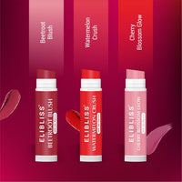 Elibliss Luscious 3 in 1 Tinted Lip Balm 5g Each | SPF 50 PA+++ | Beetroot Blush, Watermelon Crush, Cherry Blossom Glow | Enriched with Shea, Cocoa & Mango Butter | Smooth, Soft Naturally Tinted Lips