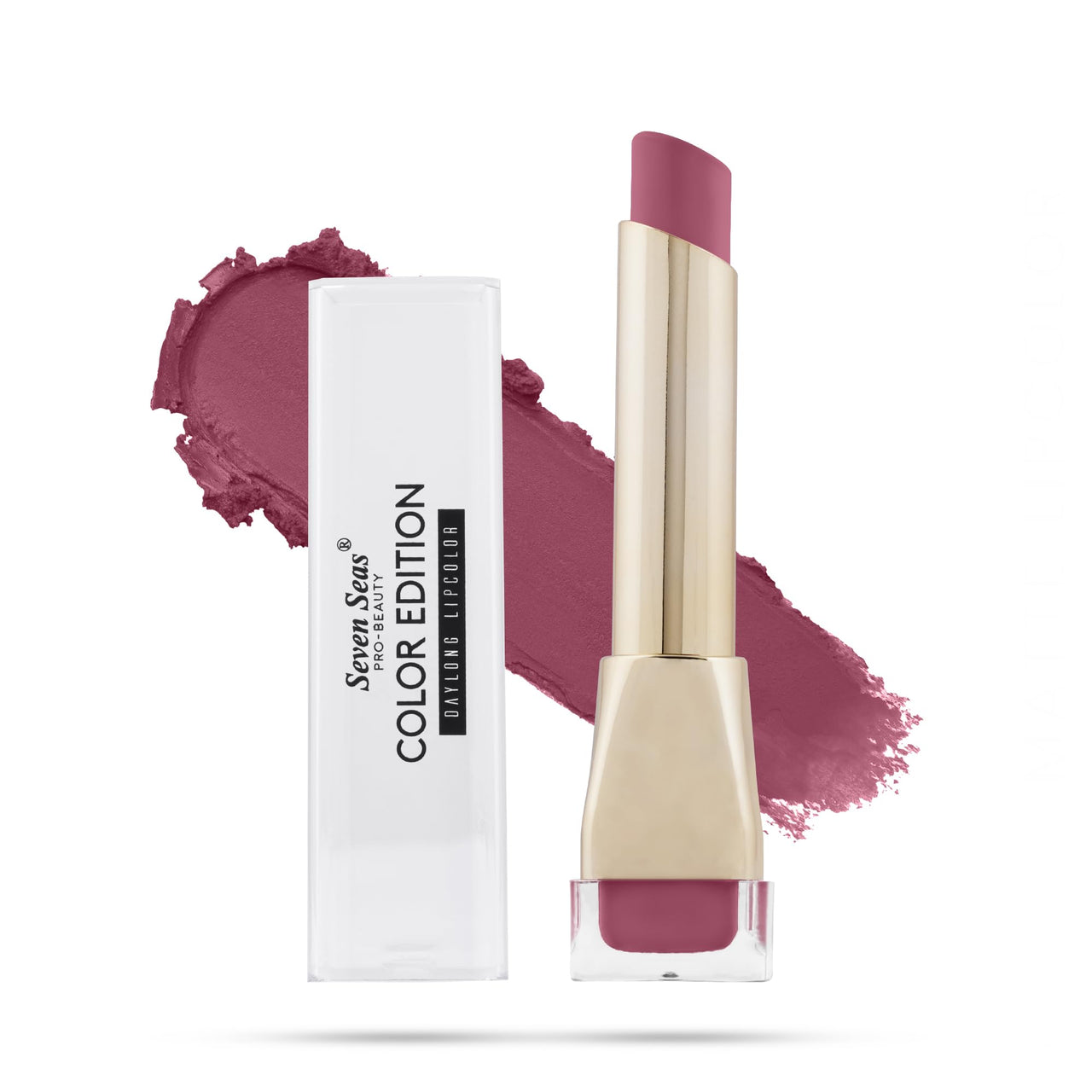 Seven Seas Color Edition Matte Lipstick | Highly Pigmented | Long Lasting | Waterproof | Smudgeproof | Single Coat Application | Lipstick for Women (321, 3.5G)