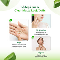 Vcare Aloe Vera Gel for Face and Skin Care - 120g, Day and Night Skin Hydration and Moisturizing Aloe Vera Gel for Dry Skin, Oily Skin for Women and Men | Control Acne and Pimples | Reduce Dark Spots