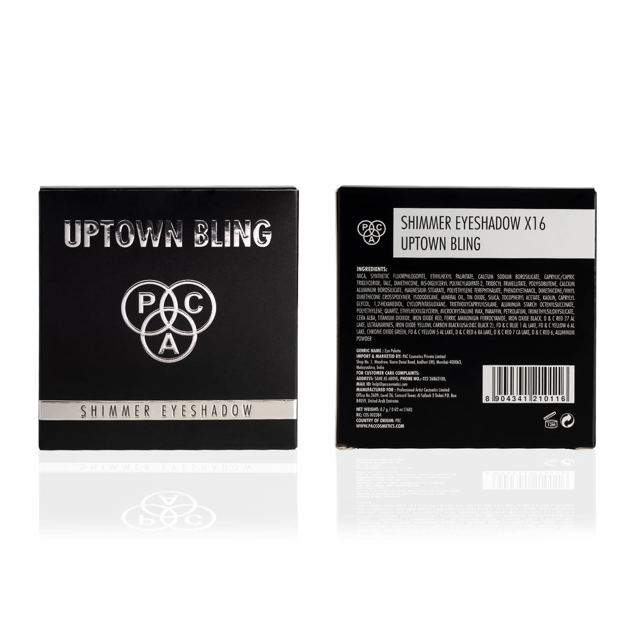 PAC Shimmer Eyeshadow X16 (Uptown Bling)