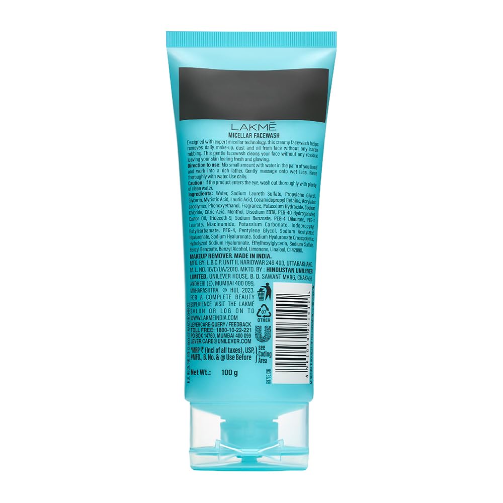 Lakmé Micellar Pure Facewash For Deep Pore Cleanse 100G & Lakmé 9To5 Cc Cream With Spf30 Pa++ - Bronze Combo