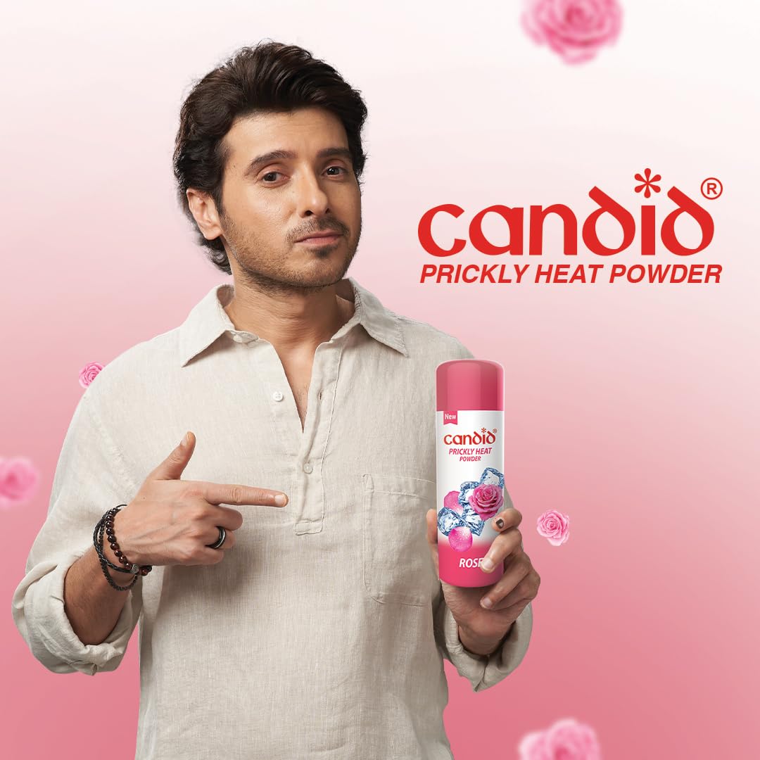 Candid Prickly Heat Powder With Rose | 120 Gm