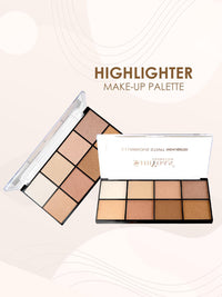 Shryoan Long Lasting Velvete Matte Lipstick with Highlighter Palette Makeup Combo For Girls & Women