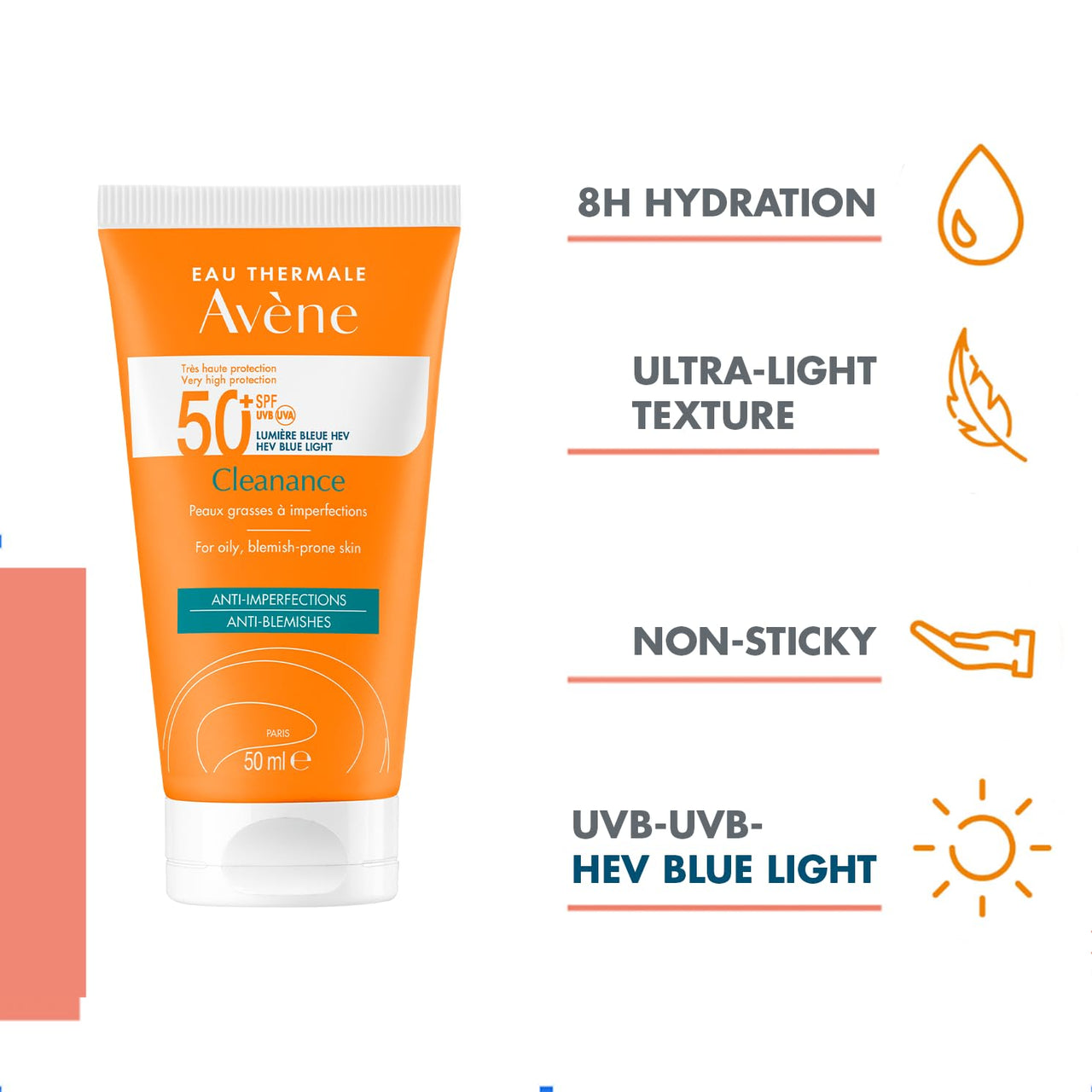 Avène Sun Cleanance Sunscreen SPF50+ 50ml
