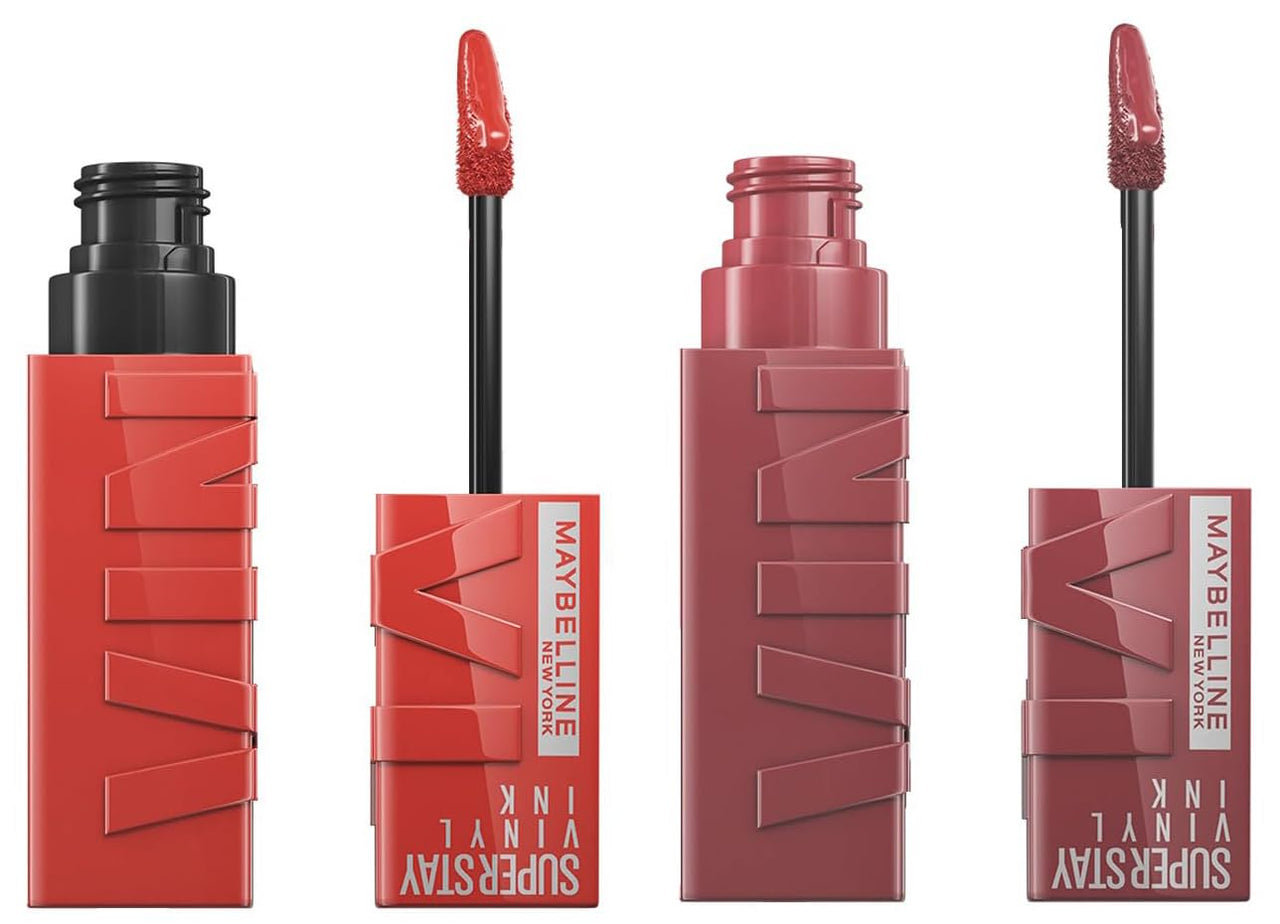 Maybelline Liquid Glossy Lipstick Vinyl Ink, Saucy & Liquid Lipstick Vinyl Ink, Witty