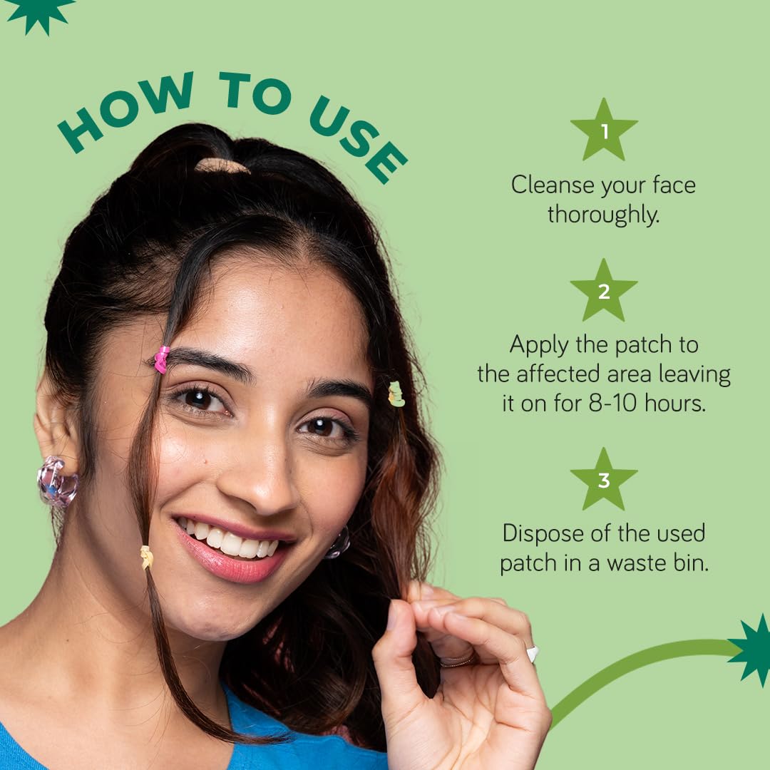 Moody Acnexpert Pimple Patches For Face With Salicylic Acid (0.5%), Hydrocolloid & Green Tea | Hydrocolloid Patch | Acne Removal |Acne Pimple Patch | Invisible Facial Stickers |Pimple Remover | Reduces Acne, (36 nos)