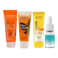 Jovees Herbal Papaya Face wash (120ml) + Shea butter Moisturiser (100g) + Sun Guard lotion SPF 60 PA+++ (100ml) + Bio-Retinol Revita Ageing Serum (30ml) Set Of 4