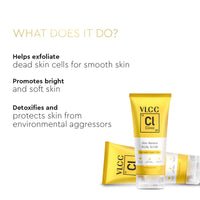 VLCC Clinic Skin Renew Body Scrub - 200g | Skin Detoxifying Scrub | Removes Blackheads & Whiteheads | Removes Excess Oil, Dirt and Impurities | with Walnut, Rice, and Niacinamide