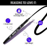 Blue Heaven Mesmerising Eye Kit Combo Pack of 4 | Kajal, Mascara, Eyeliner & Brow Definer |Long lasting, Smudge proof & Waterproof, Matte Finish for naturally fuller look, 0.6gm+9ml
