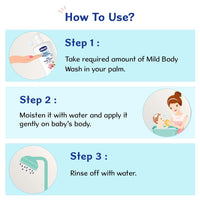 Chicco Baby Moments Mild Body Wash Refresh, New Advanced Formula with Natural Ingredients, No Tears & Soap-Free, Mild formula for Baby’s Body wash, No Phenoxyethanol and Parabens (200ml)