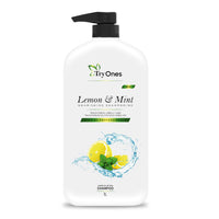 TryOnes Lemon mint Shampoo & Itchy & Flaky Scalp Reduces Dandruff from 1st wash | Moisturises Scalp | Provides Gentle Cleansing 1000 ml