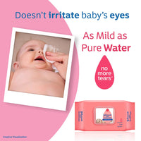 Johnson's Baby Wet Wipes | 216 Wipes | Alcohol & Soap Free | Prevents Rashes & Redness | with 3X Moisturising Lotion | As Mild as Pure Water | Enriched with Glycerin |