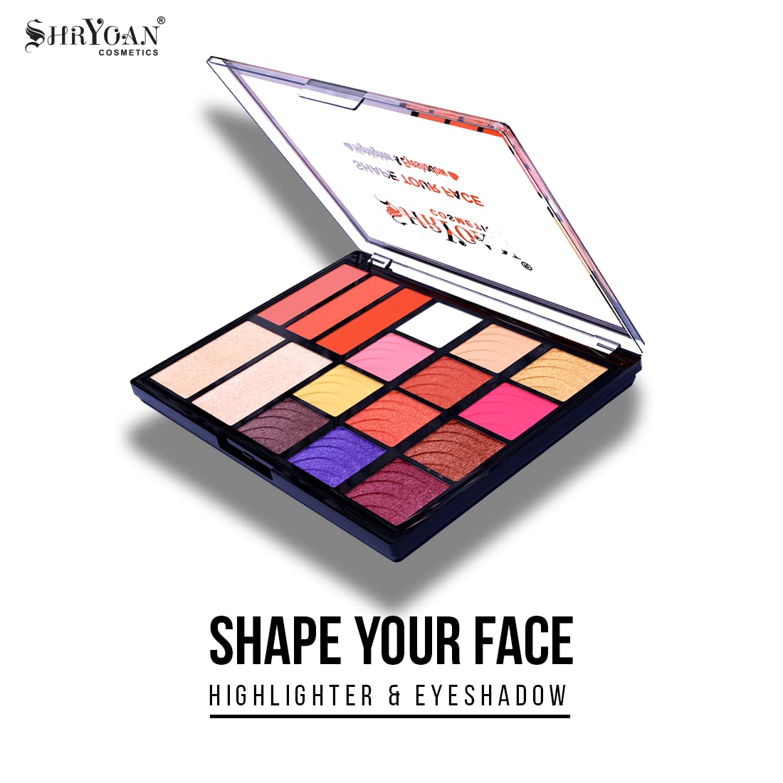 Shryoan Shape Your Face Eyeshadow and Highlighter| Enhancing, and Illuminating Your Features, Makeup Set for Stunning Eyes and Highlights (32g)