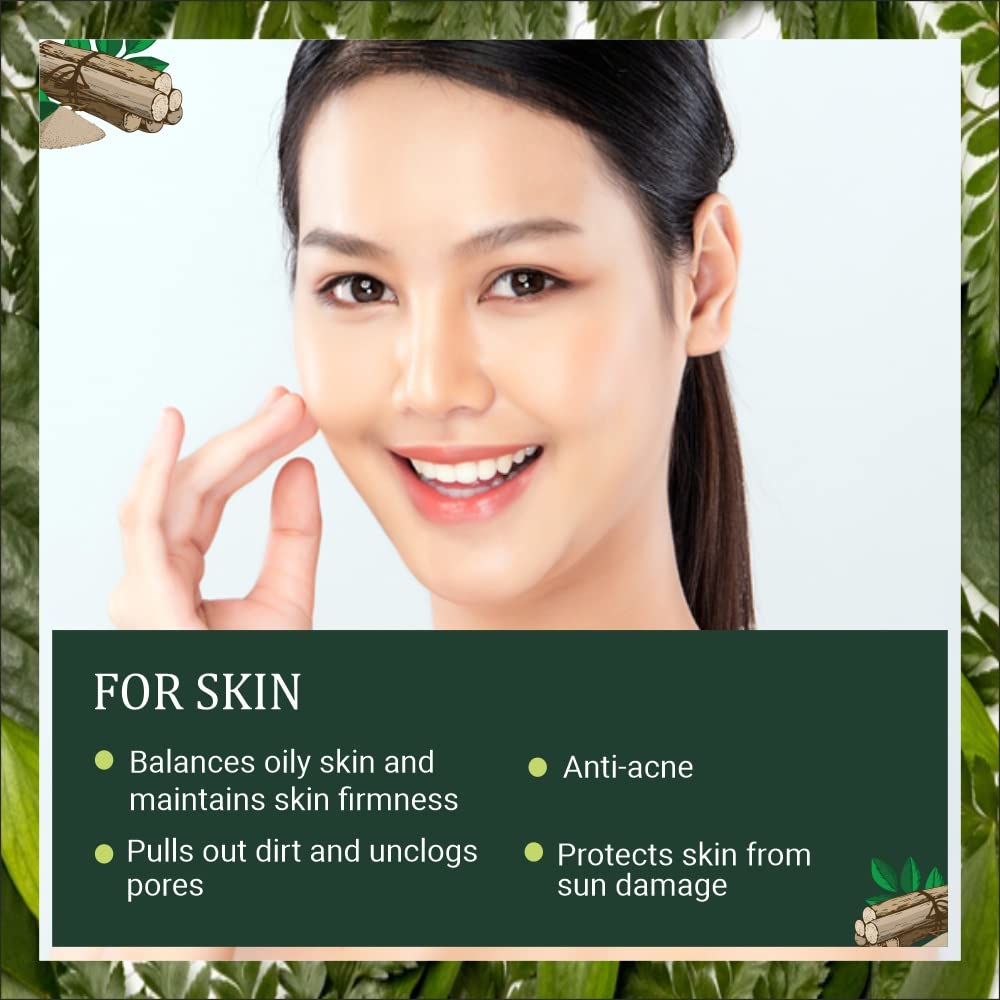 INDUS VALLEY 100% Natural Mulethi Powder | Yashimadhu | Liquorice | Glycyrrhiza glabra & Orange Peel Powder | Citrus aurantium - (100g *2=200 gm)