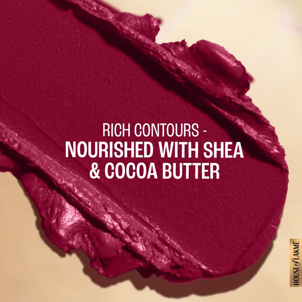 Lakmé 9 To 5 Primer + Matte Lipstick, Matte Finish, Lightweight Lipstick, Lasts For 16Hrs, Nourishes Lips & Great For Daily Use, Deep Wine, 3.6G (Pack of 2)